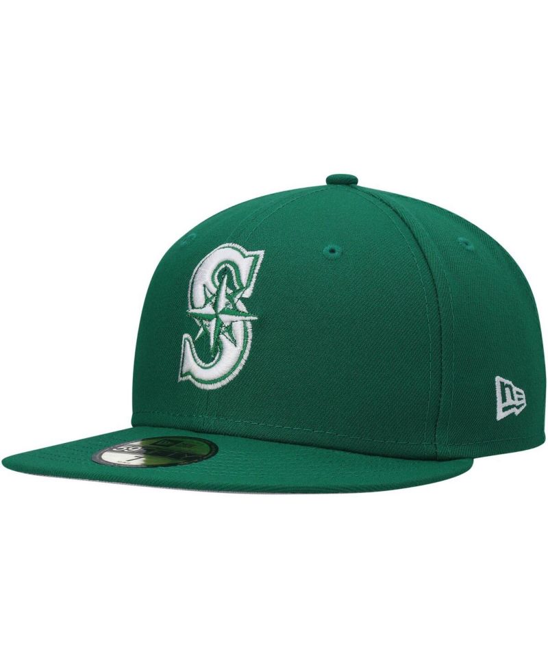 Men's Kelly Green Seattle Mariners White Logo 59FIFTY Fitted Hat