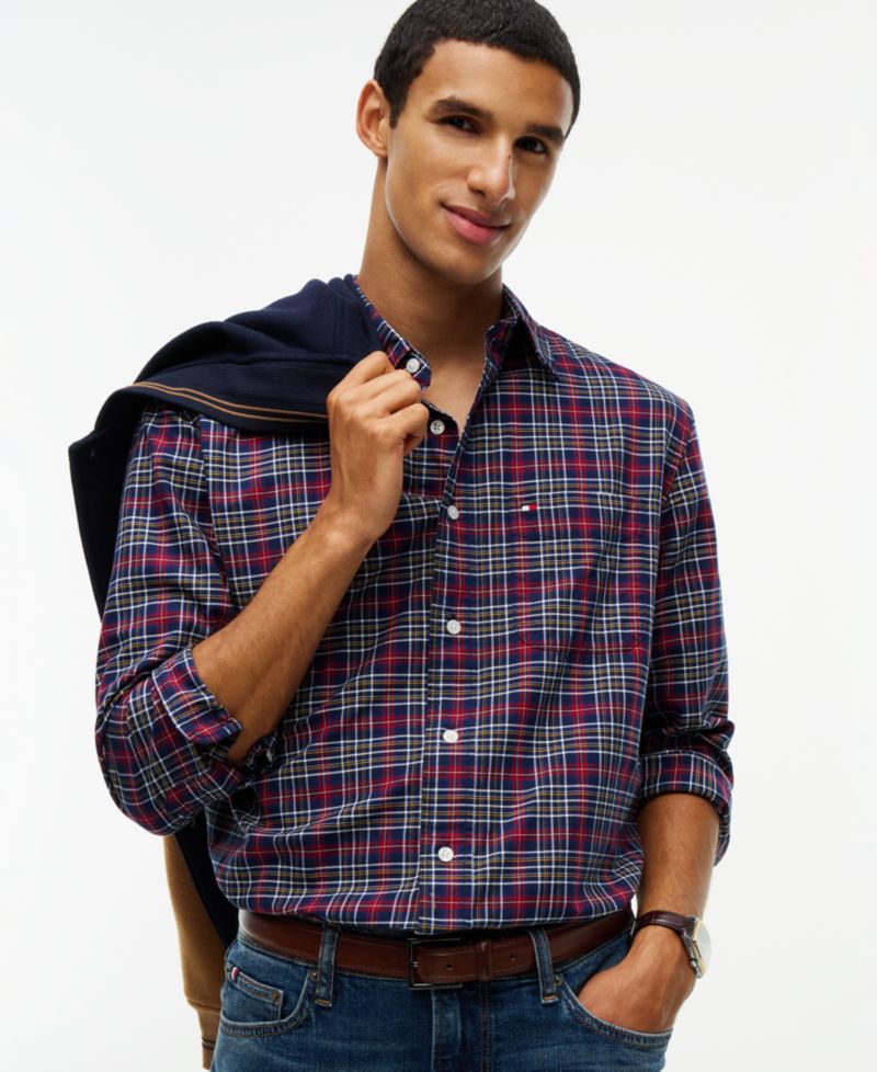 Men's Oxford Tartan Check Regular-Fit Shirt