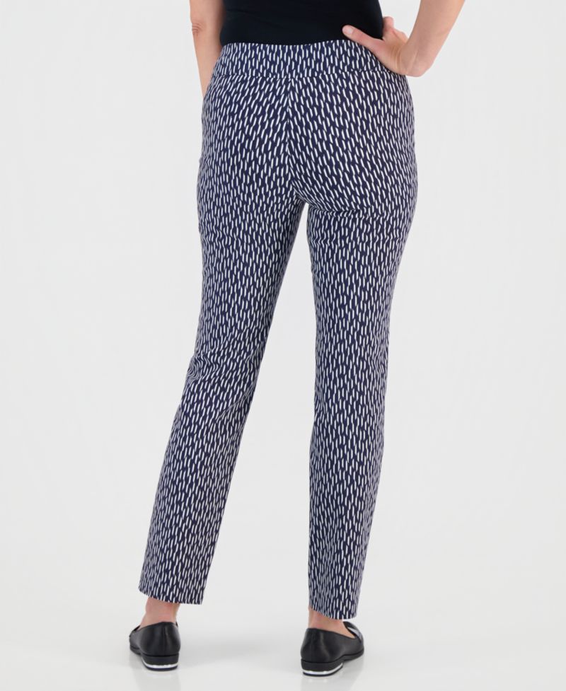 Women's Tummy-Control Printed Rivet Pants
