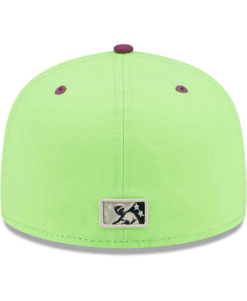 Men's Green, Purple Caballos de Stockton Copa De La Diversion 59FIFTY Fitted Hat