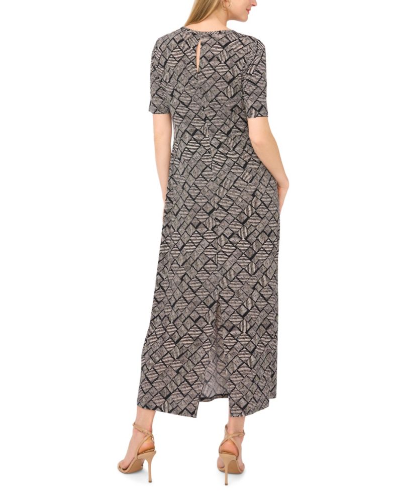 Women's Crewneck Pull-On Maxi Dress