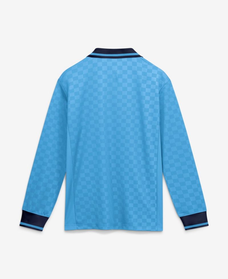 Men's Leeds United Oversized Pique Long Sleeve Polo Shirt