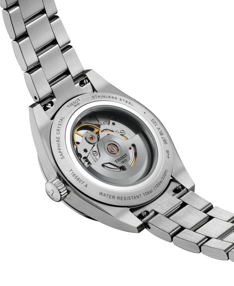 Men's Round Silver Stainless Steel Watch 38mm