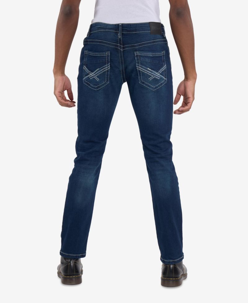 Men's Modern Fit Saddle Stitch Jeans