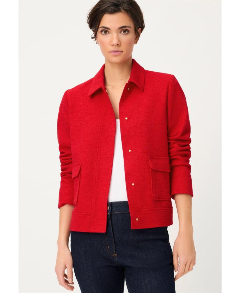 Women's Collared Woven Jacket