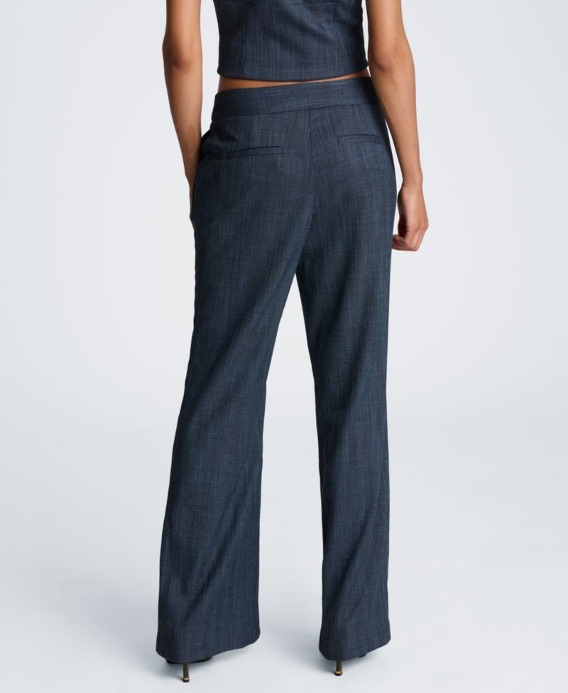 Women's High-Rise Slit Flare Pants