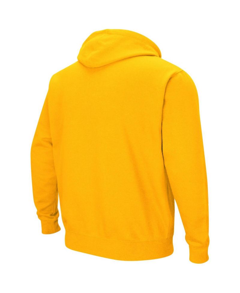 Men's Gold Rowan Profs Arch & Logo Pullover Hoodie