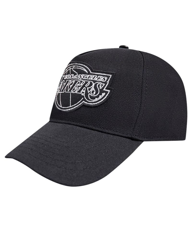 Men's Black Los Angeles Lakers Paint the City Pinch Front Snapback Hat
