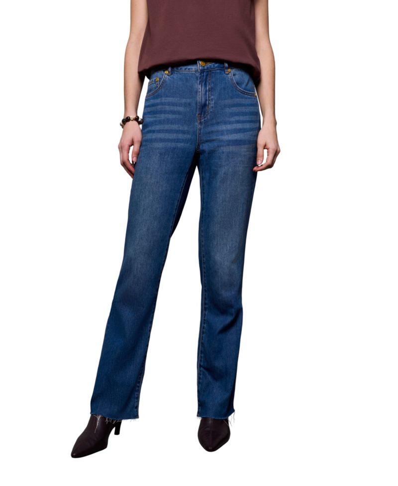 Women's Sophia Mid-Rise Straight-Leg Curvy Jeans