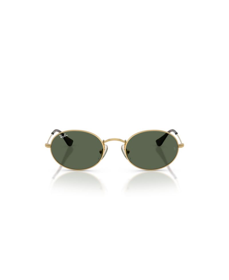 Kids' RB9645S Oval Metal Sunglasses with Adjustable Nose Pads