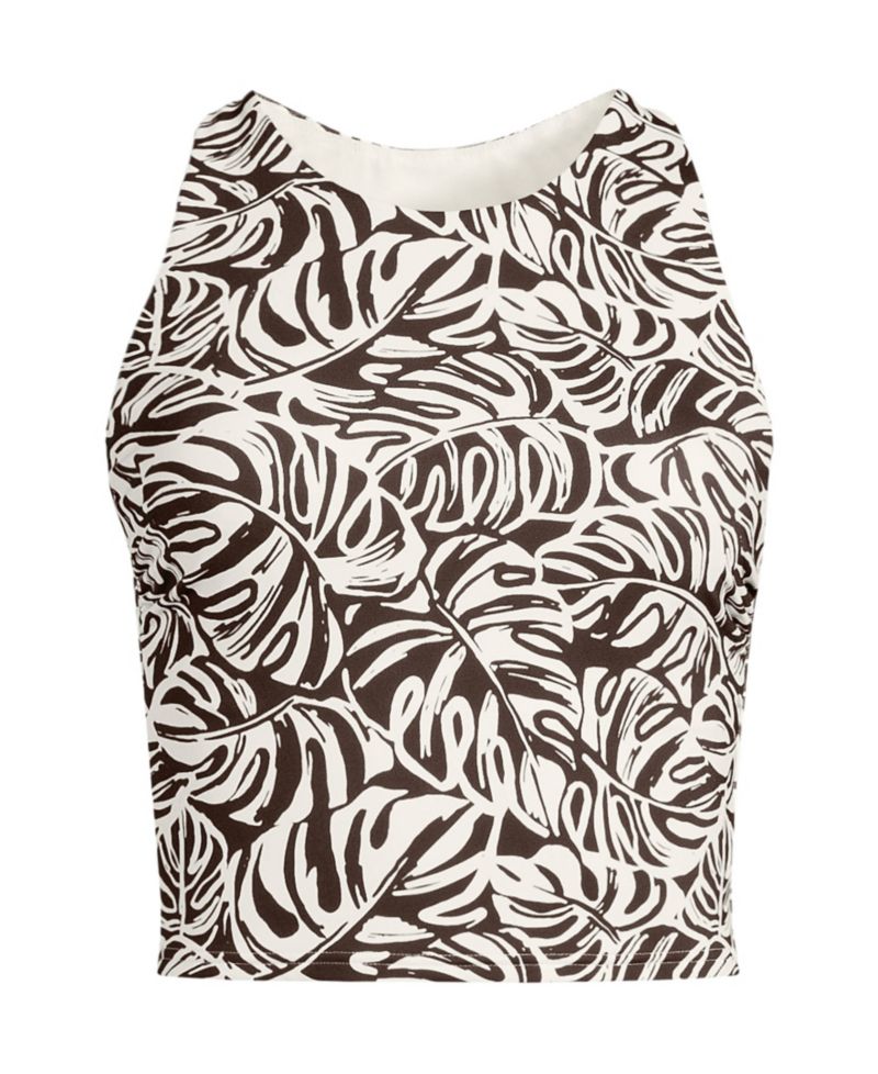 Women's High Neck Racerback Midkini Top