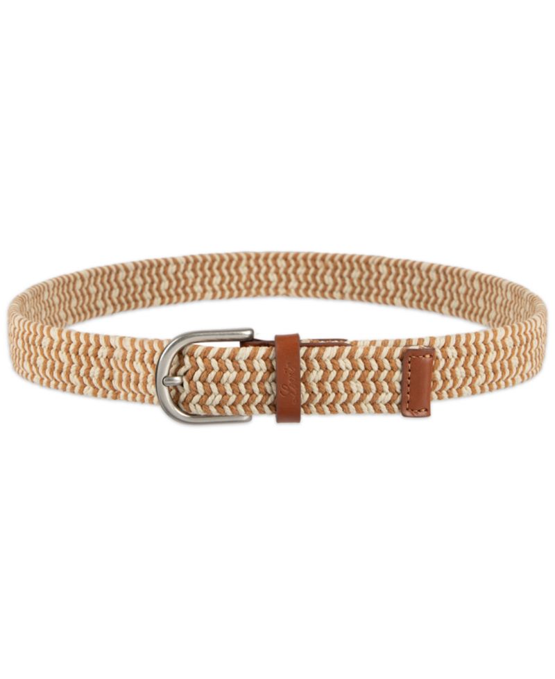 Women's Fully Adjustable Two-Tone Braided Rope Belt