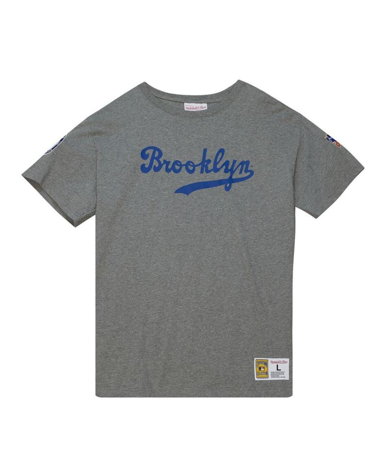 Men's Jackie Robinson Gray Brooklyn Dodgers Cooperstown Collection Legends T-shirt