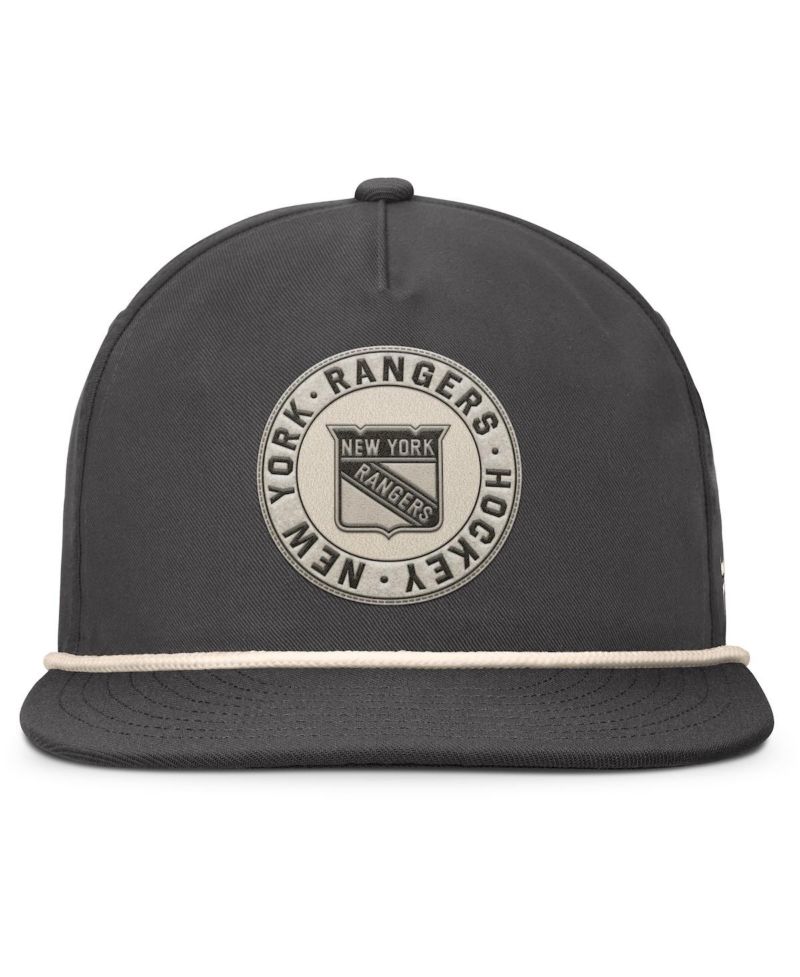 Men's Charcoal New York Rangers Closer Adjustable Hat