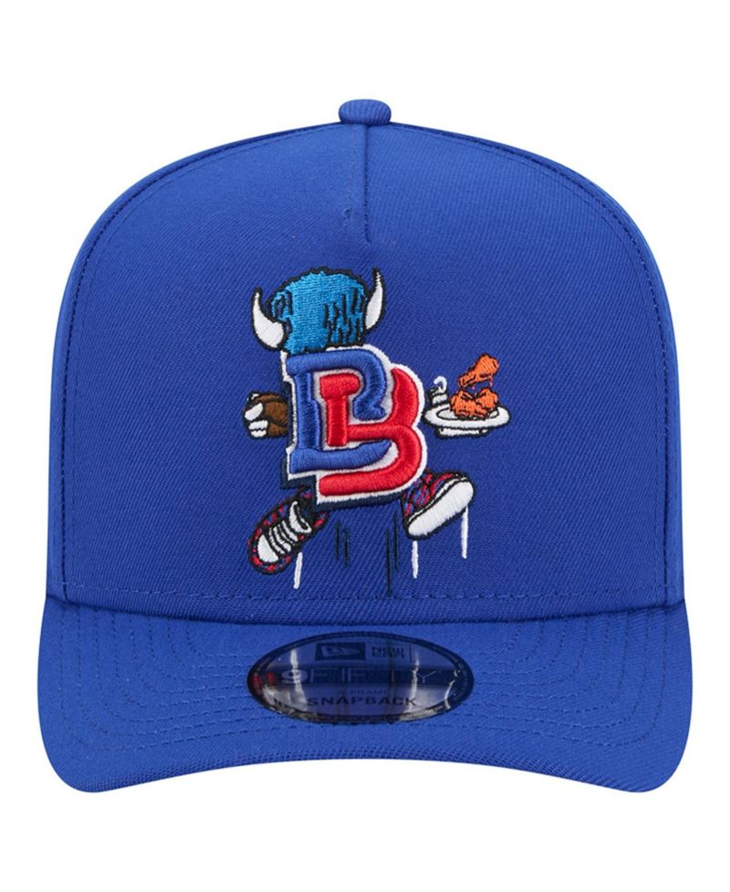 Men's Royal Buffalo Bills Cartoon A-Frame 9FIFTY Snapback