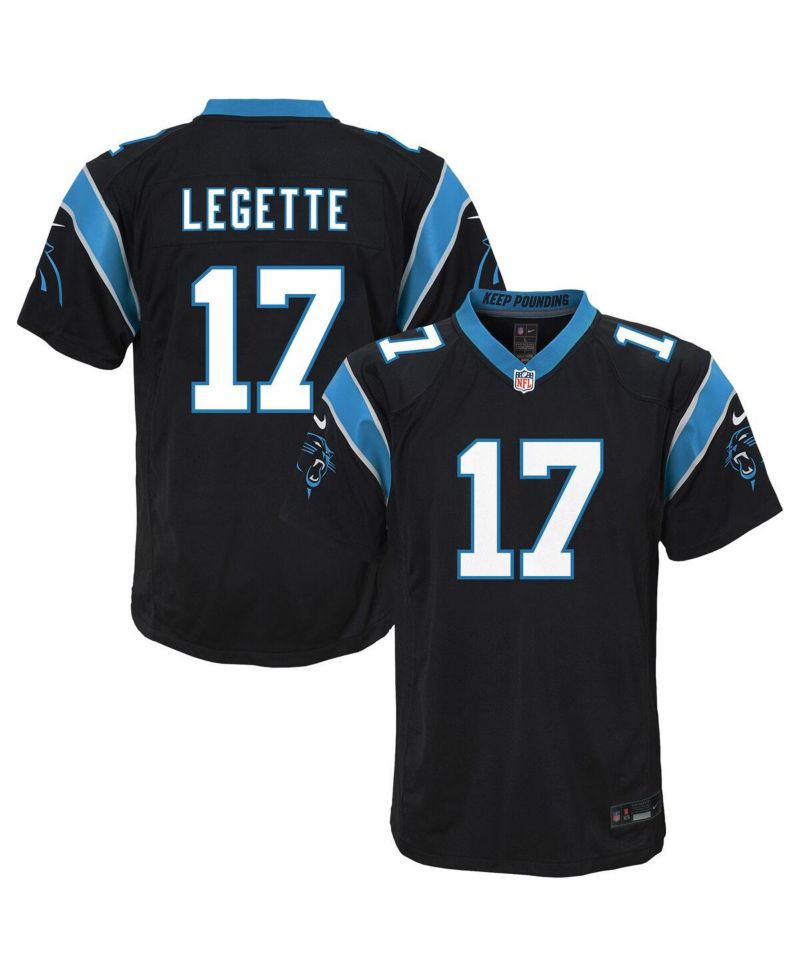 Big Boys and Girls Xavier Legette Black Carolina Panthers Team Game Jersey