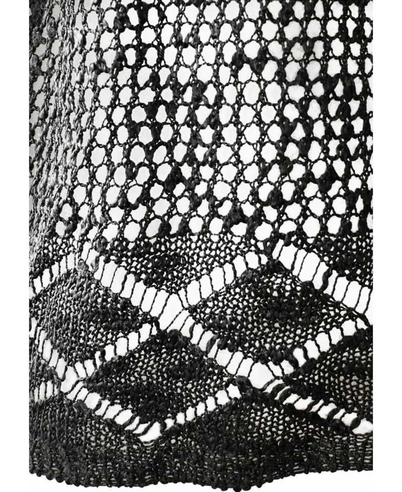 Women's Printed Open Work Crochet Everyday Comfort Cardigan