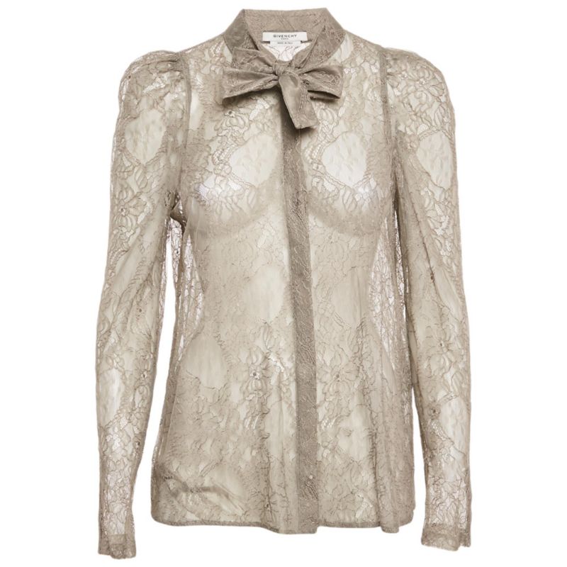 Women's Floral Lace Sheer Shirt
