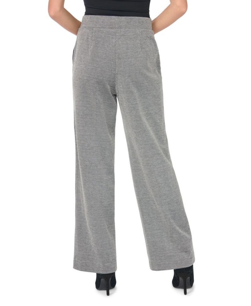 Women's Pintuck High-Rise Wide-Leg Pants