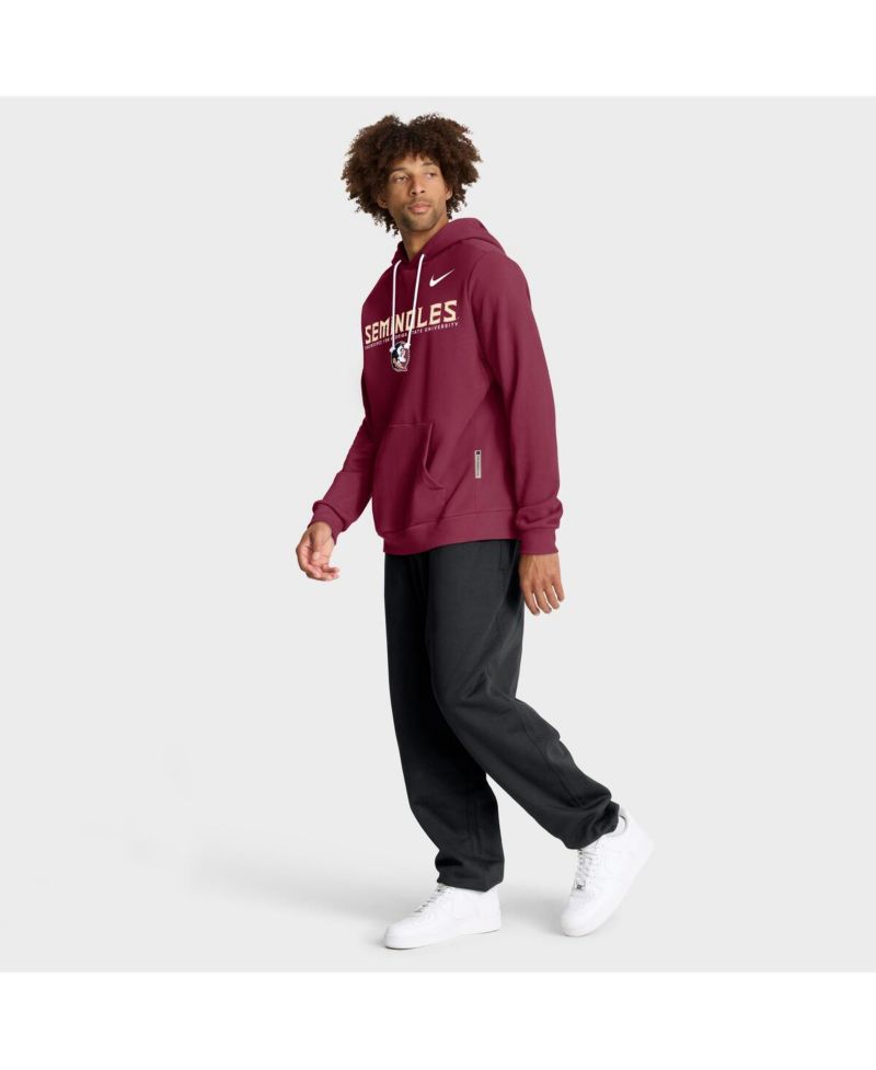 Men's Garnet Florida State Seminoles 2025 Sideline Standard Issue Dri-FIT Hoodie