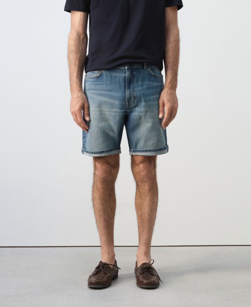 Men's Slim-Fit Denim 9.45" Bermuda Shorts