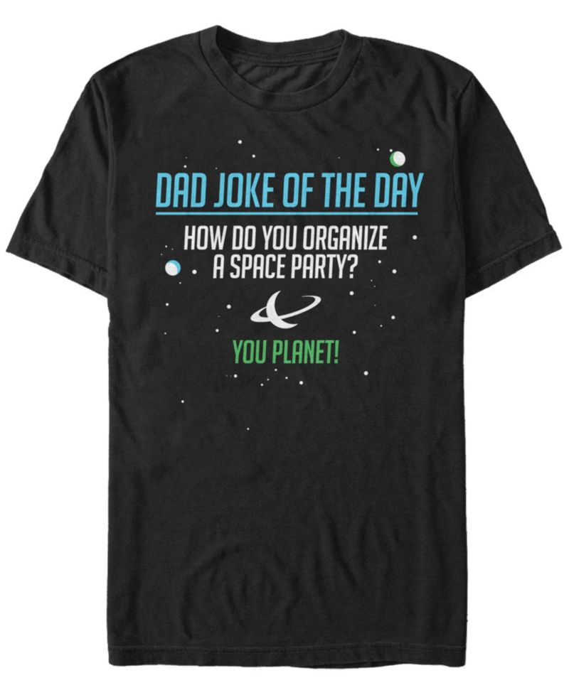 Men's Dad Space Joke Short Sleeve Crew T-shirt