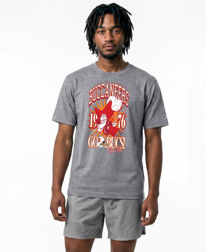 Men's Gray Tampa Bay Buccaneers Disney X Champion All Star T-Shirt