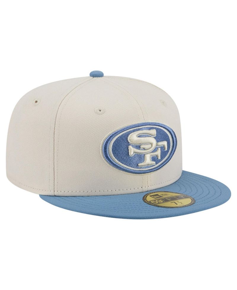 Men's Cream/Blue San Francisco 49ers Color Pack 59FIFTY Fitted Hat