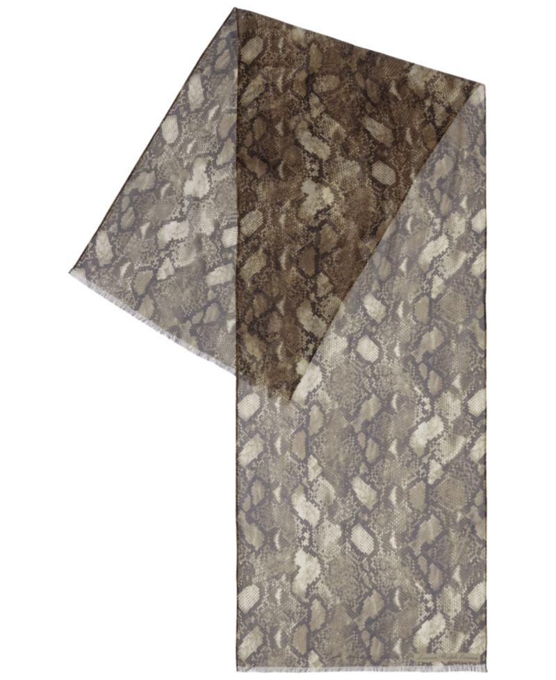 Abstract Silk Oblong Scarf