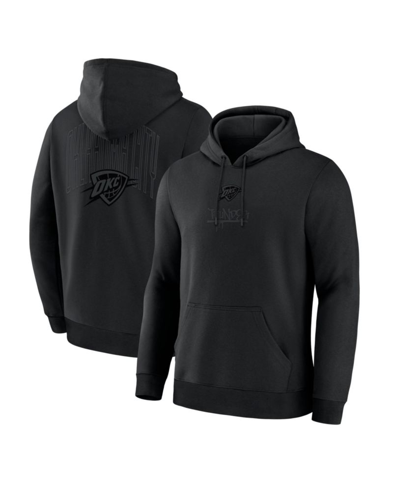 Men's Oklahoma City Thunder Black Out Hoodie