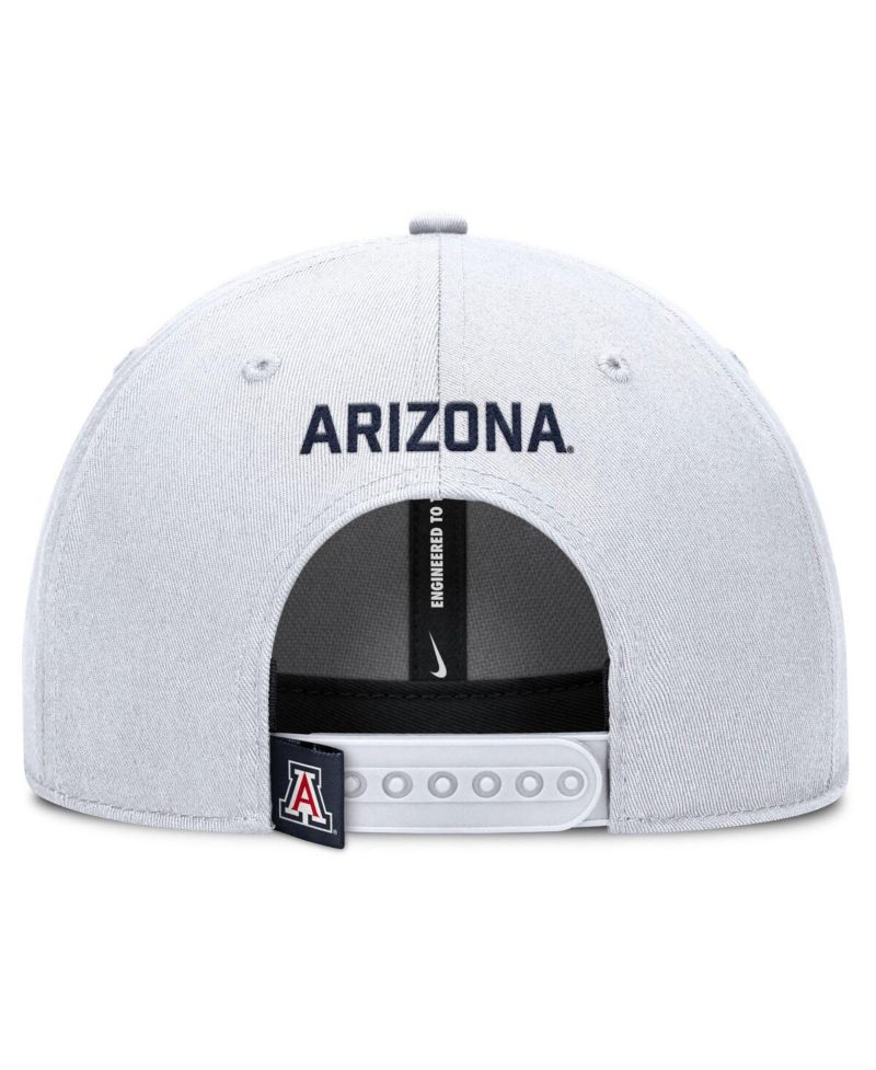Men's White Arizona Wildcats 2025 On-Field Rise Performance Adjustable Hat