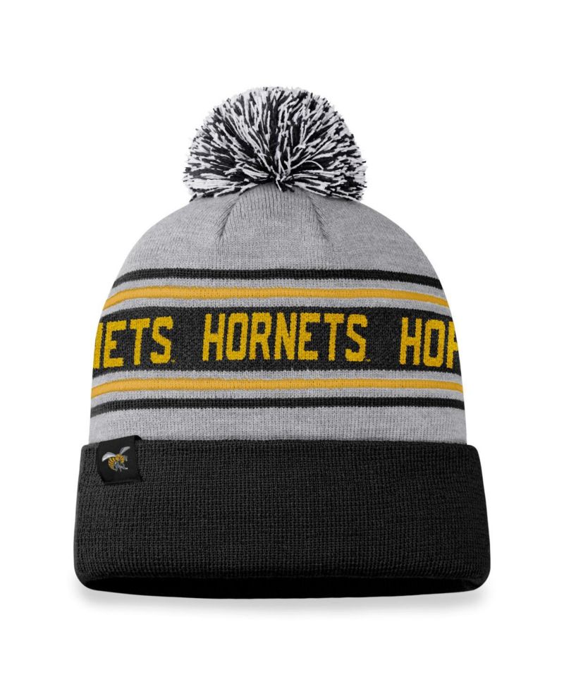 Men's Heather Gray Alabama State Hornets Frigid Cuffed Knit Hat with Pom