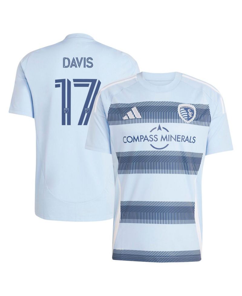 Men's Jake Davis Light Blue Sporting Kansas City 2025 One KC Replica Player Jersey