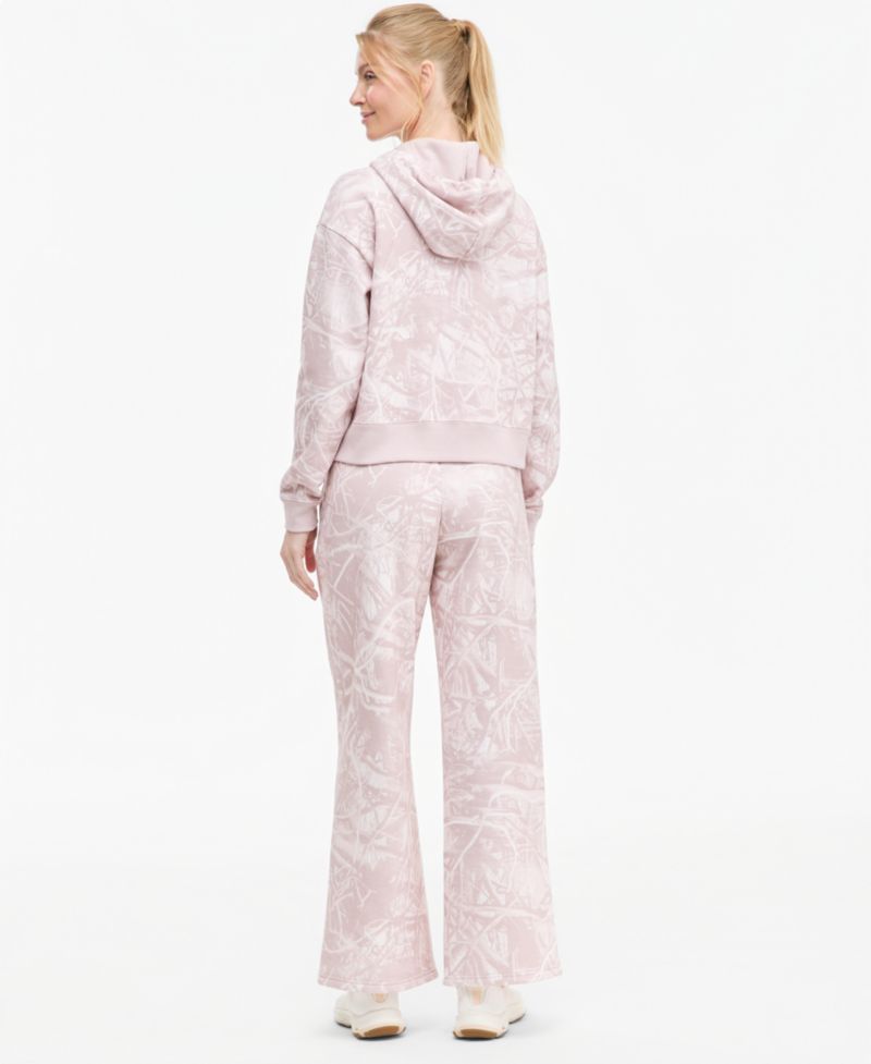 Women's Camo Print Zip-Front Hoodie & Sweatpants