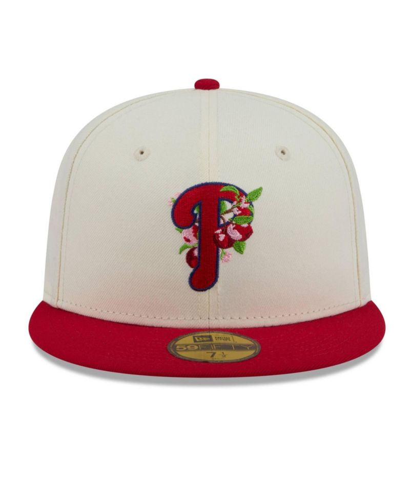 Men's White/Red Philadelphia Phillies Blossom 59FIFTY Fitted Hat