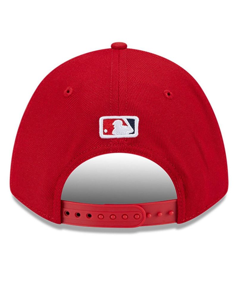 Men's Red Los Angeles Angels Player Replica 9FORTY Adjustable Hat