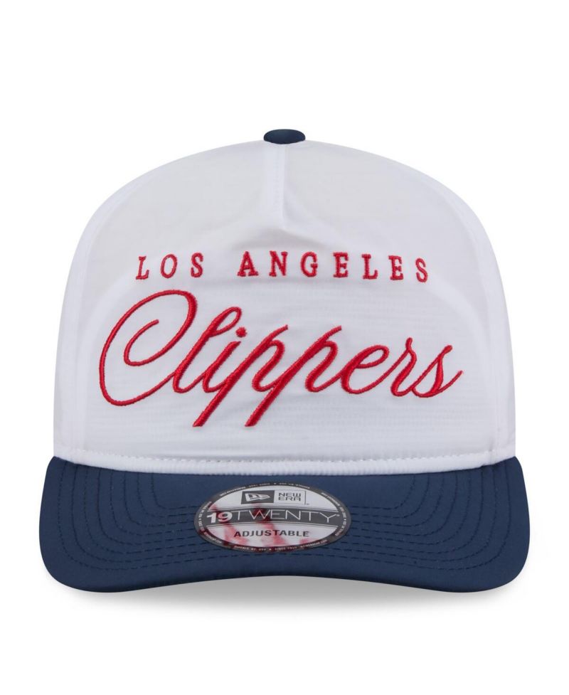 Men's White/Navy LA Clippers 2025 NBA Draft On-Stage Nylon 19TWENTY Adjustable Hat