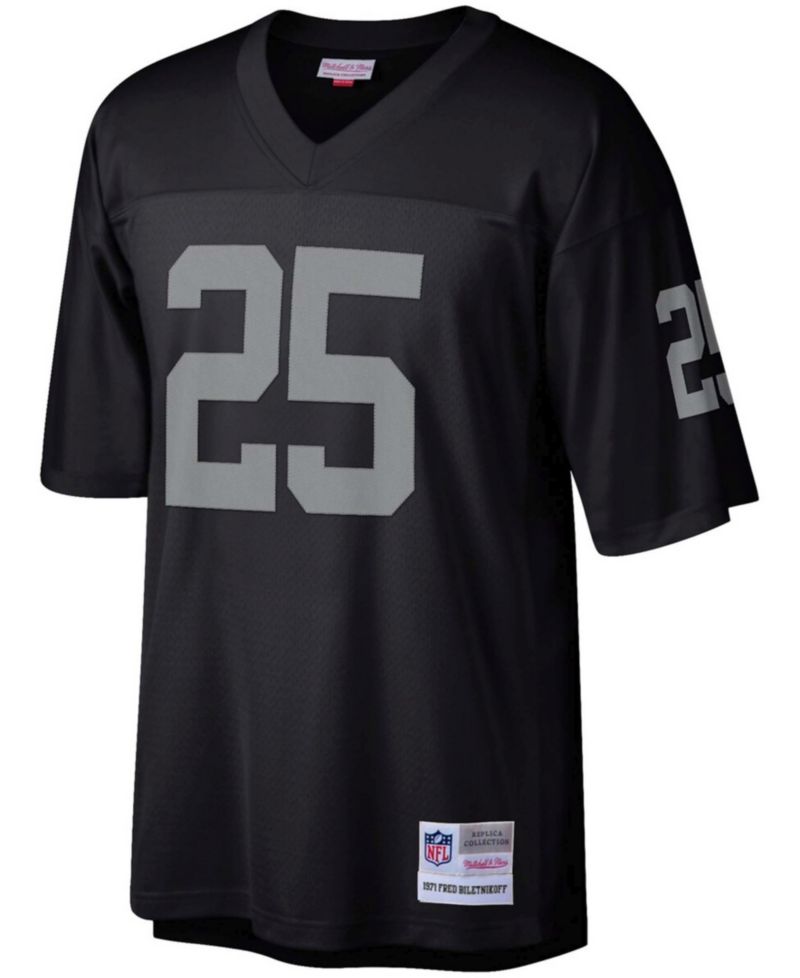 Men's Fred Biletnikoff Black Las Vegas Raiders Retired Player Legacy Replica Jersey