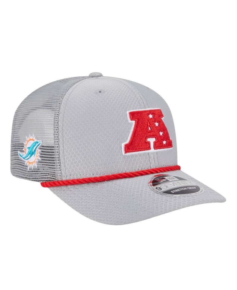 Men's Gray Miami Dolphins 2025 Pro Bowl 9SEVENTY Stretch-Snap Hat