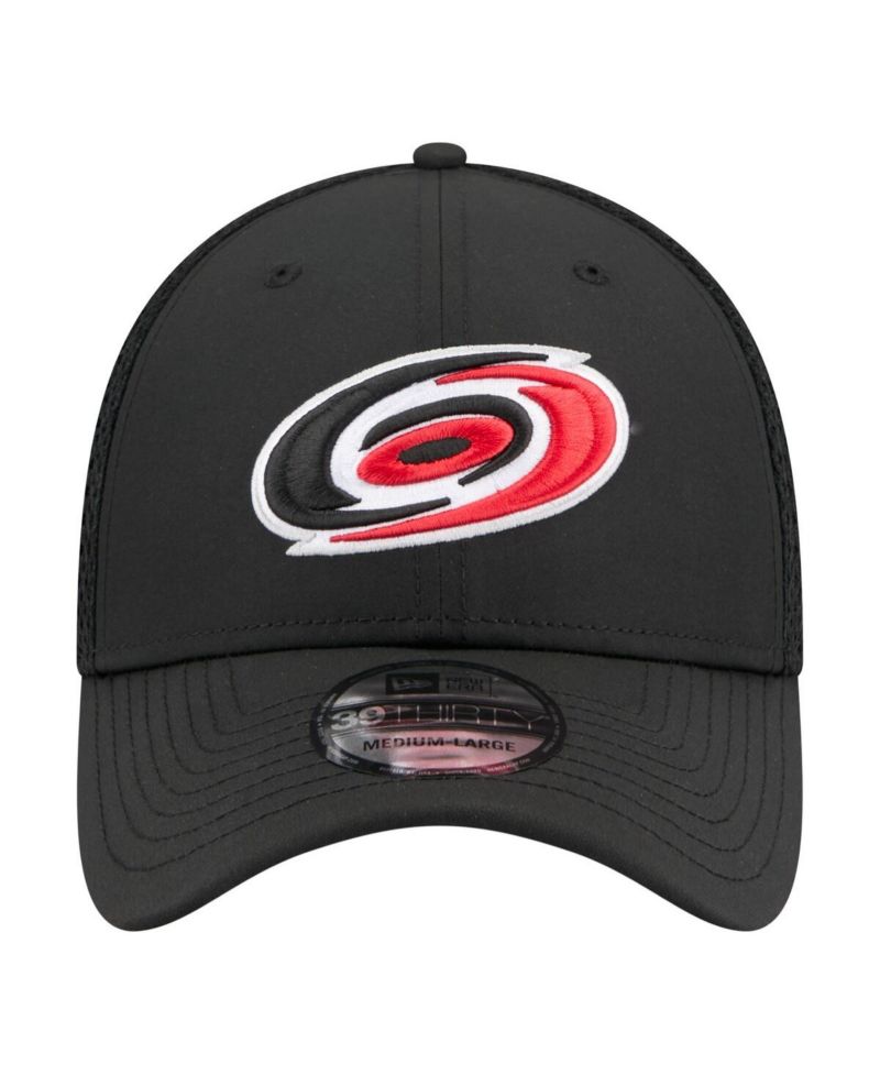 Men's Black Carolina Hurricanes Logo 39THIRTY Flex Hat
