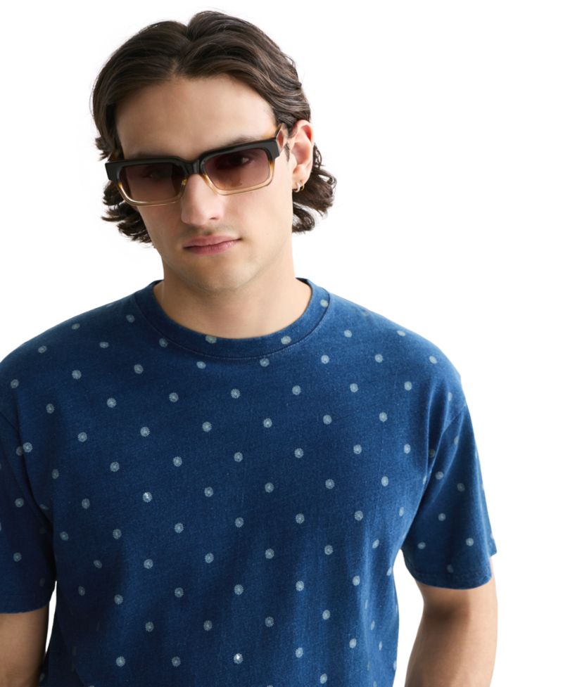 Men's Cotton Micro Printed T-Shirt