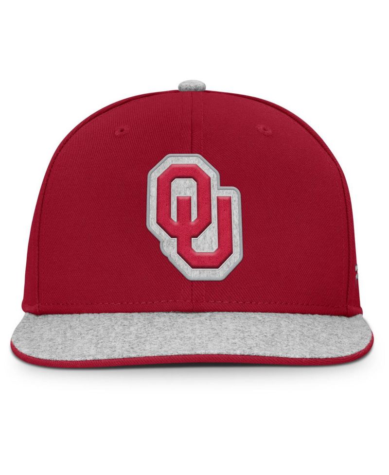 Men's Crimson Oklahoma Sooners Loden Snapback Hat