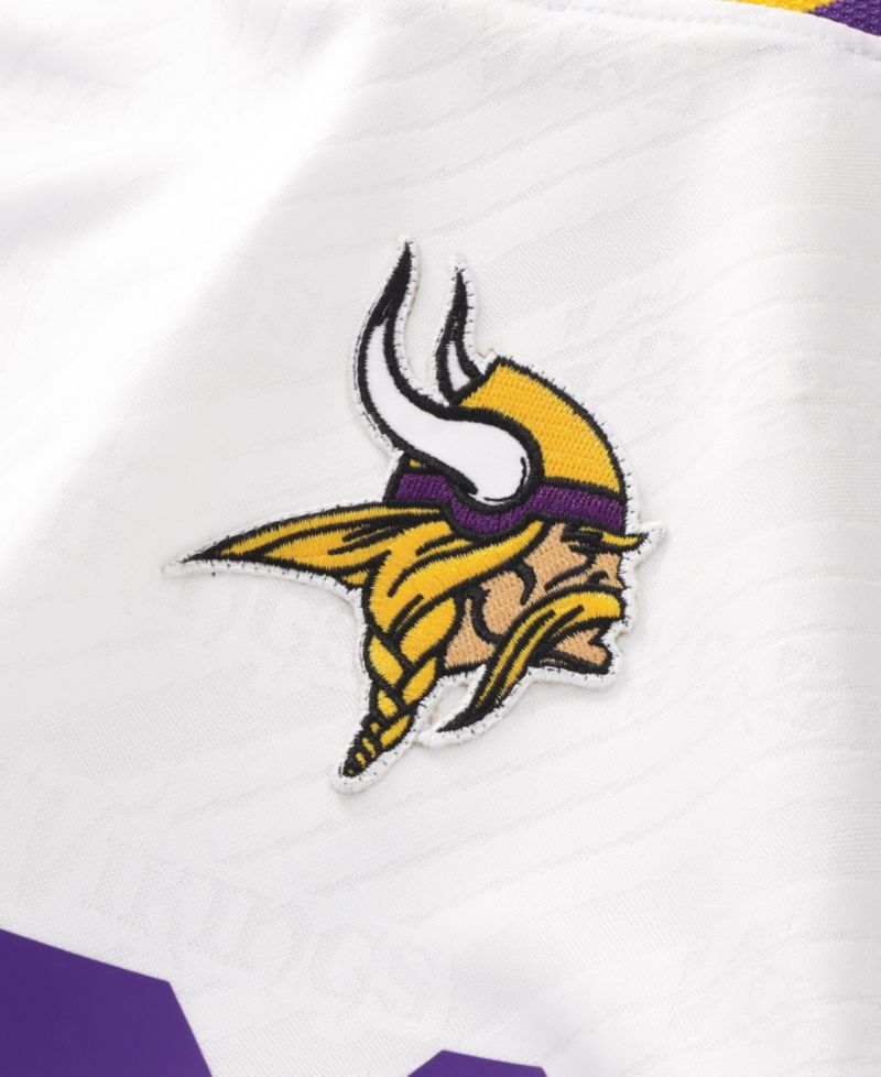 Big Boys and Girls White Minnesota Vikings Football x Football V-Neck Fan Jersey