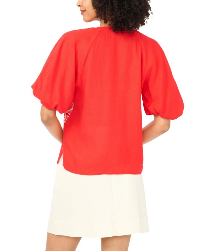 Women's Split V-Neck Top