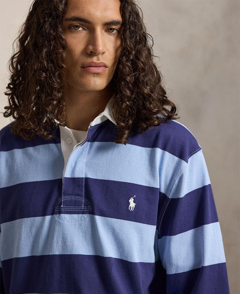 Men's Big & Tall The Iconic Striped Rugby Shirt