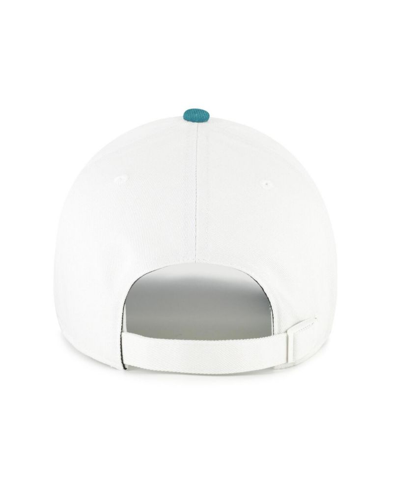 Men's White/Teal New York Yankees Contemporary Tonal Clean Up Adjustable Hat