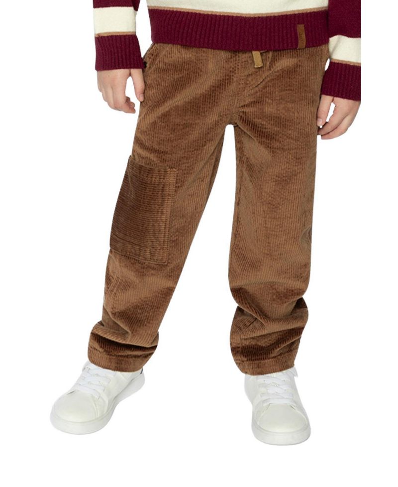 Baby Boys (12-24) Stretch Corduroy Pants with Cargo Pocket