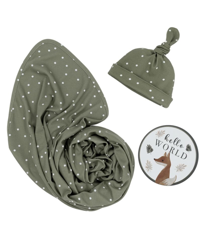 Baby Boys or Baby Girls Hello World Gift Set, 3 Piece