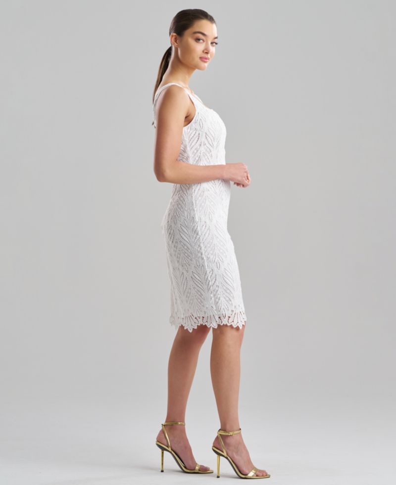 Women's Leaflet Lace Square Neck Dress