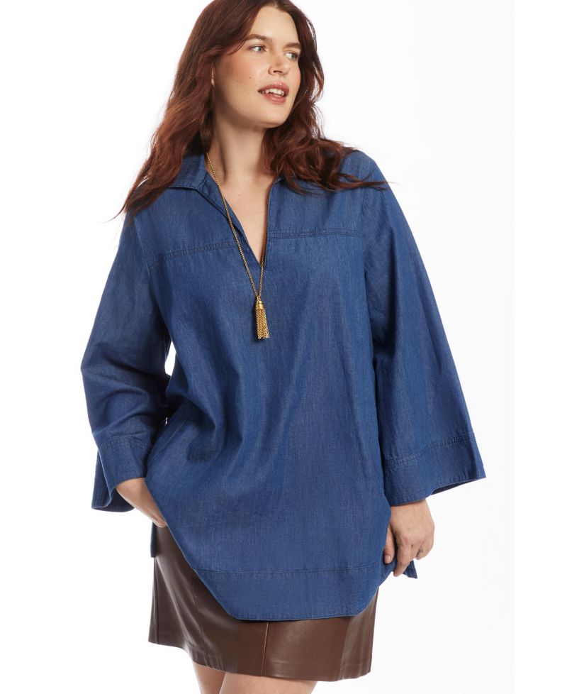 Women's Cotton Denim Blouse
